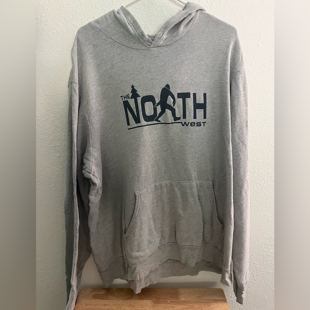 Bella Canvas Gray Sweatshirt Casual Hoodie